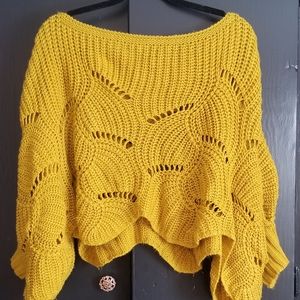 Moon + Madison Crochet Knit Sweater